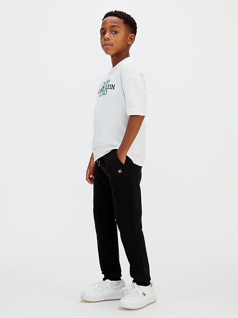Calvin Klein Siyah Renkli Çocuk Unisex Mini Badge Eşofman Altı