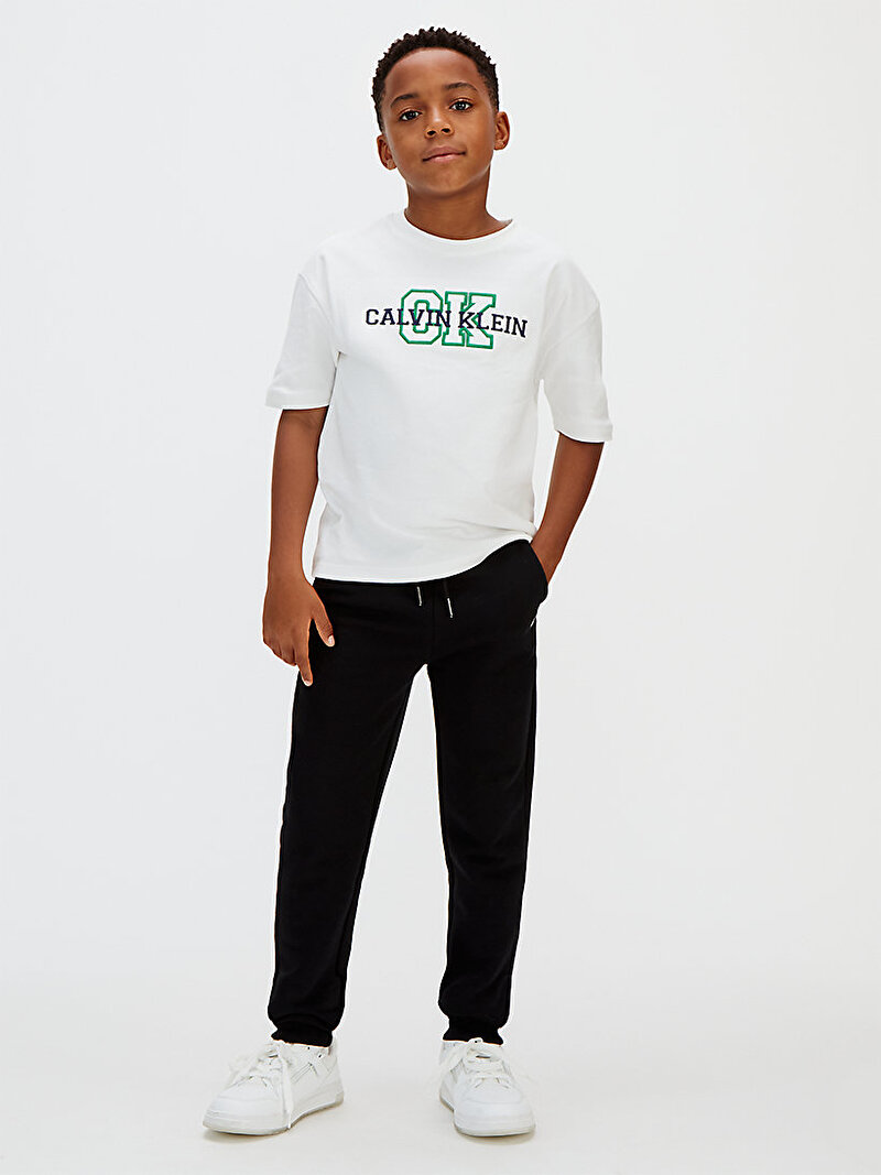 Calvin Klein Siyah Renkli Çocuk Unisex Mini Badge Eşofman Altı