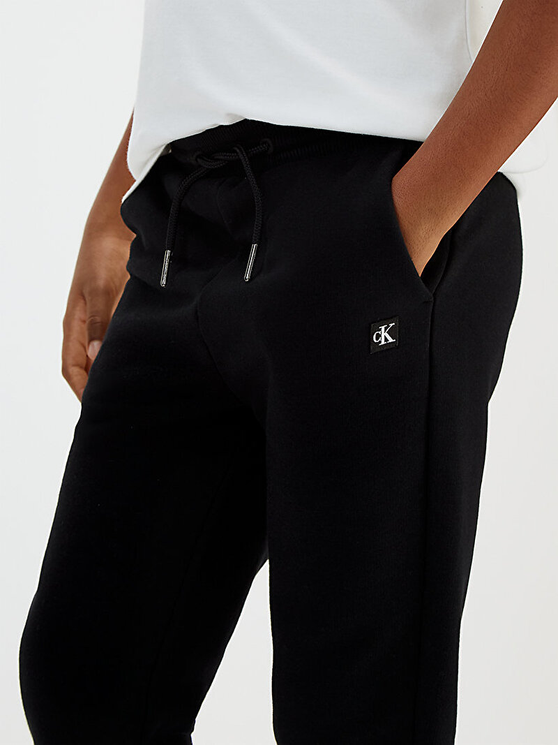 Calvin Klein Siyah Renkli Çocuk Unisex Mini Badge Eşofman Altı