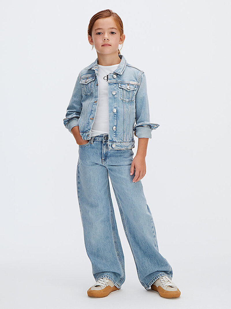 Kız Çocuk Wide Leg Jean Pantolon