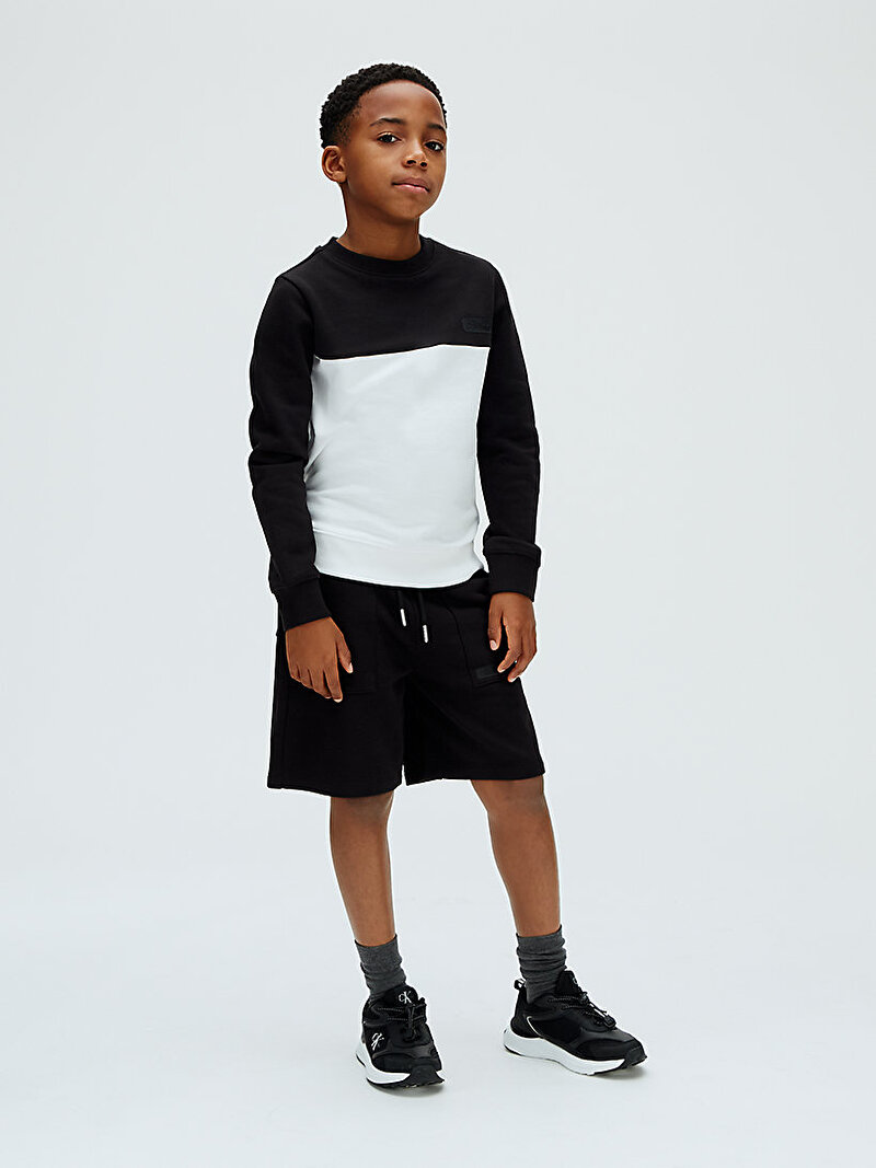 Calvin Klein Siyah Renkli Erkek Çocuk Terry Şort