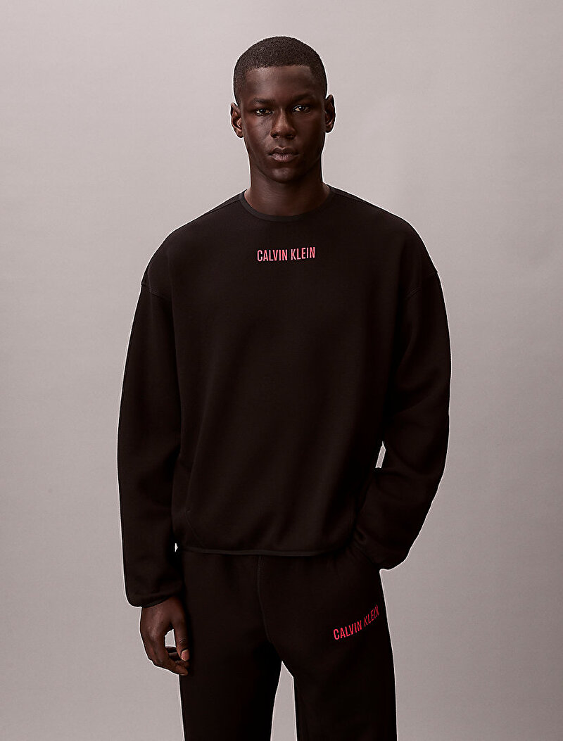 Calvin Klein Pembe Renkli Erkek Crewneck Sweatshirt