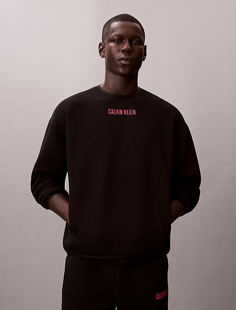 Calvin Klein Pembe Renkli Erkek Crewneck Sweatshirt
