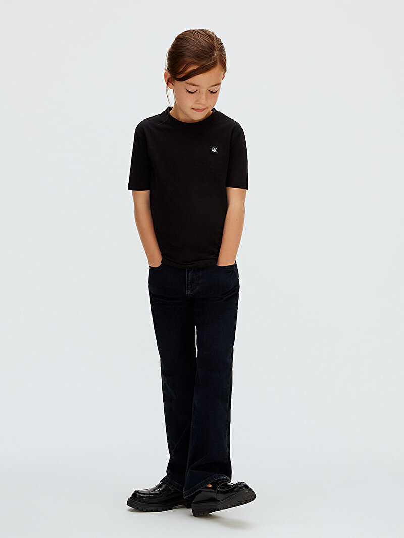 Çocuk Unisex Mono Mini Badge T-shirt