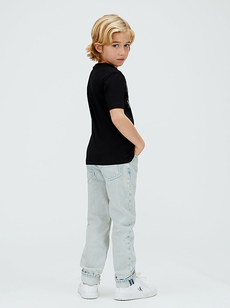Calvin Klein Siyah Renkli Erkek Çocuk Perforation T-shirt