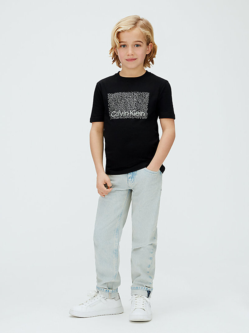 Calvin Klein Siyah Renkli Erkek Çocuk Perforation T-shirt