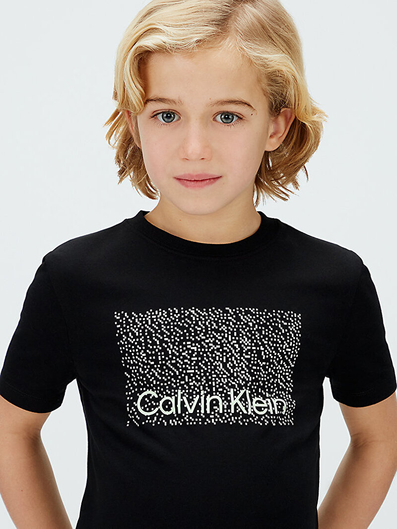 Calvin Klein Siyah Renkli Erkek Çocuk Perforation T-shirt