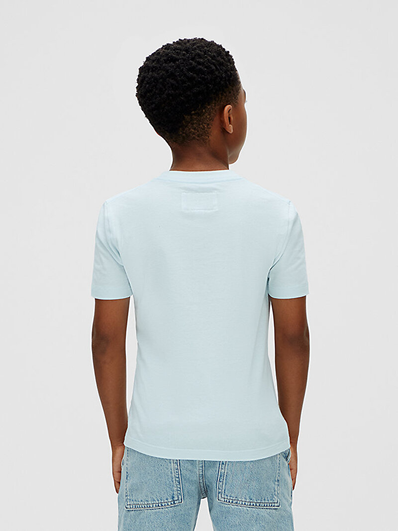 Calvin Klein Mavi Renkli Erkek Çocuk Perforation T-shirt