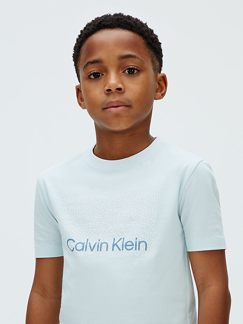 Calvin Klein Mavi Renkli Erkek Çocuk Perforation T-shirt