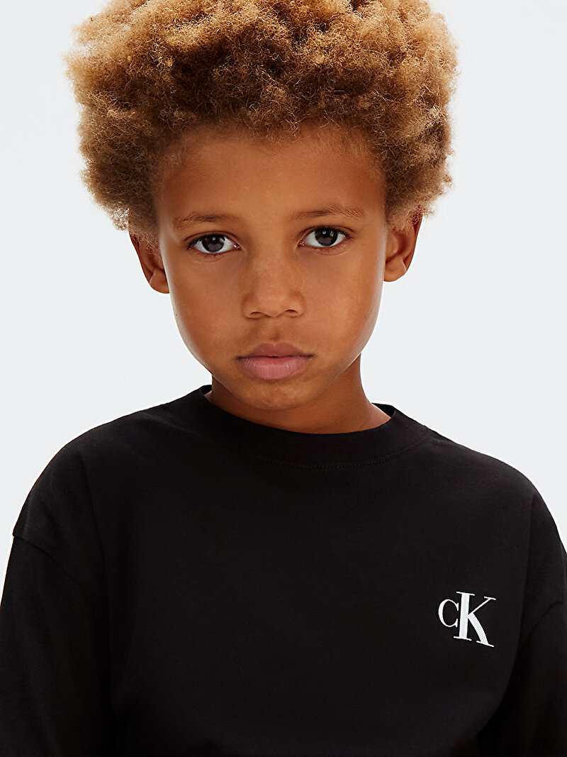 Calvin Klein Siyah Renkli Erkek Çocuk Bridge T-shirt