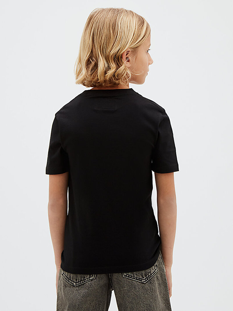 Calvin Klein Siyah Renkli Erkek Çocuk Logo T-shirt