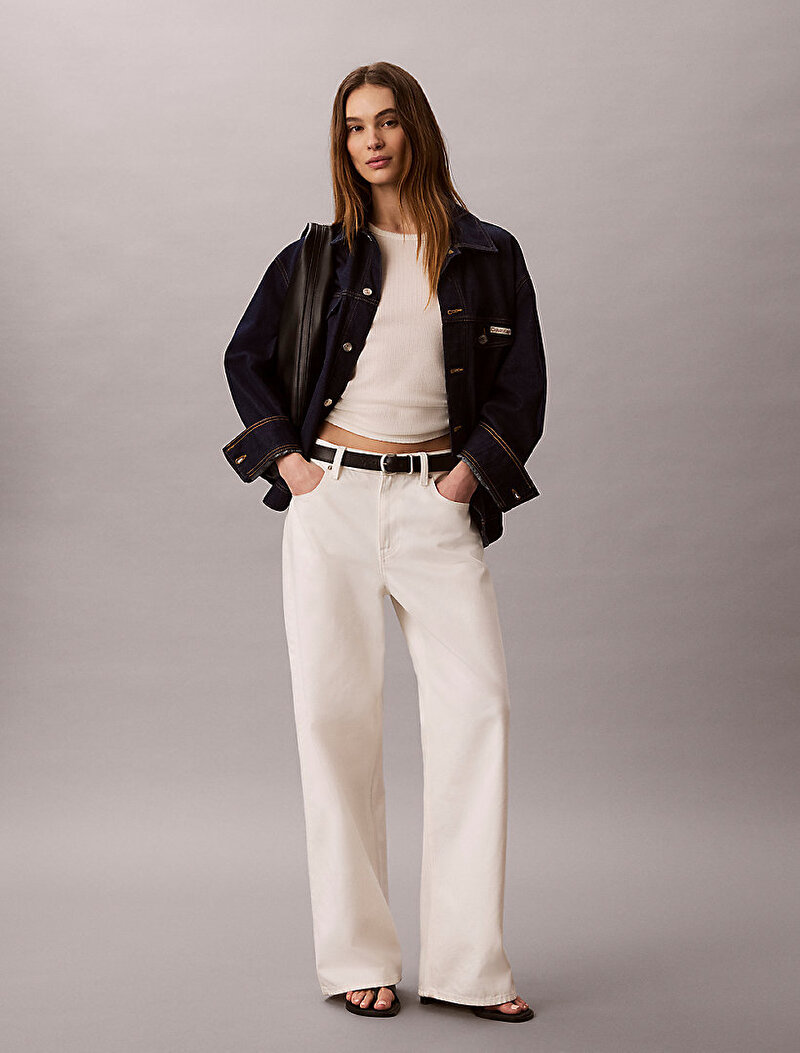 Kadın Cinched Denim Ceket