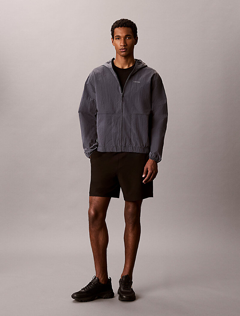 Calvin Klein Gri Renkli Erkek Woven Rüzgarlık Ceket