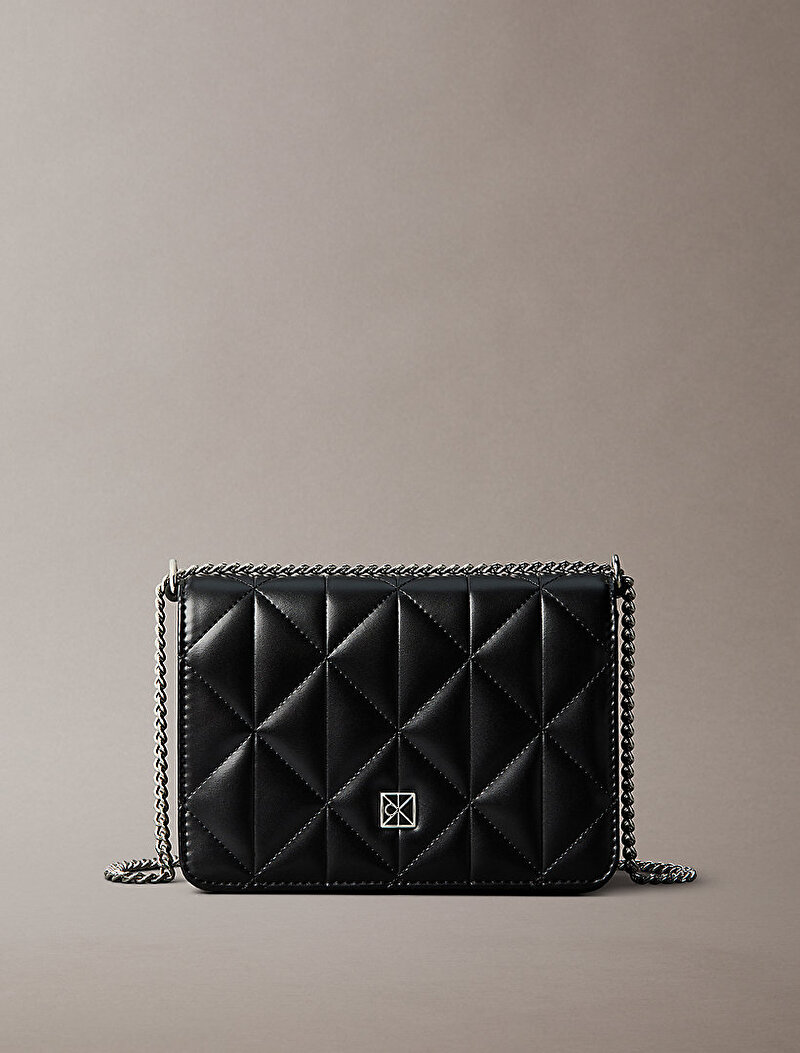 Calvin Klein Siyah Renkli Kadın Quilted Mini Cüzdan