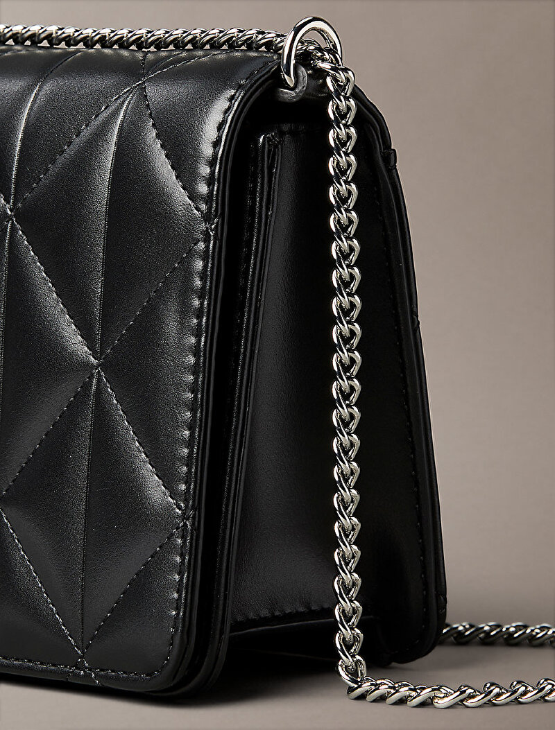 Calvin Klein Siyah Renkli Kadın Quilted Mini Cüzdan
