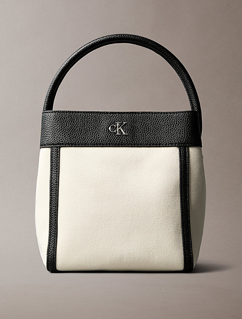 Kadın CK Canvas Bucket Çanta