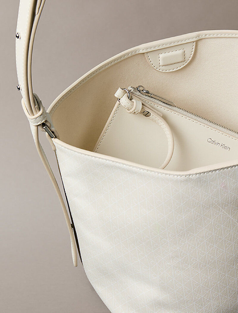 Calvin Klein Çok renkli Renkli Kadın Emblem Medium Bucket Çanta