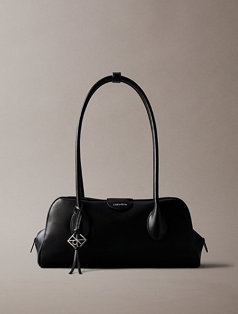Calvin Klein Siyah Renkli Kadın Emblem Trio Omuz Çantası