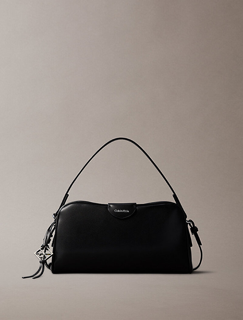 Calvin Klein Siyah Renkli Kadın Emblem Trio Çapraz Çanta