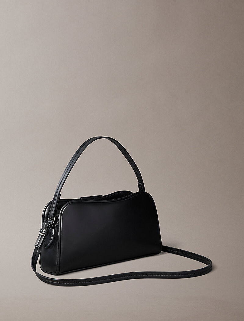 Calvin Klein Siyah Renkli Kadın Emblem Trio Çapraz Çanta