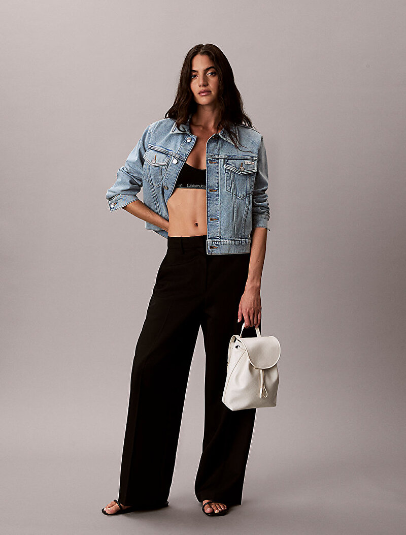 Calvin Klein Çok renkli Renkli Kadın Emblem Denim Sırt Çantası