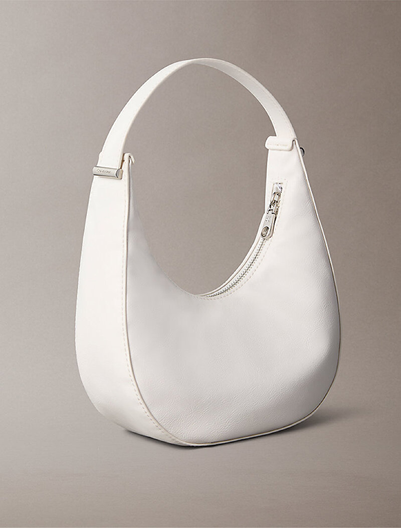Calvin Klein Beyaz Renkli Kadın Buckle Small Omuz Çantası