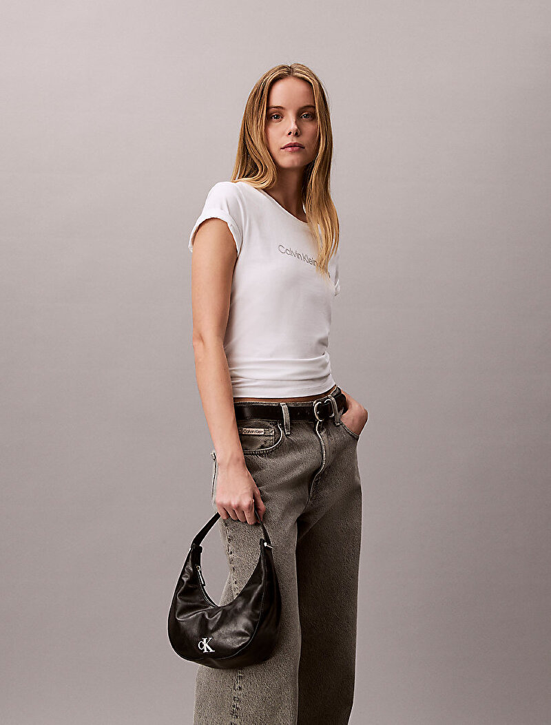 Calvin Klein Siyah Renkli Kadın Buckle Small Omuz Çantası