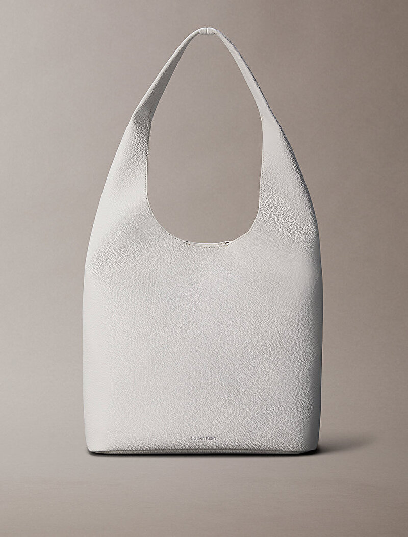 Calvin Klein Beyaz Renkli Kadın Slouchy Pebble Omuz Çantası
