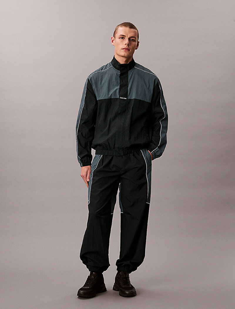 Calvin Klein Siyah Renkli Erkek Colorblock Ceket