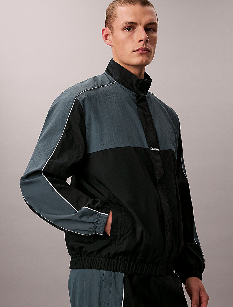 Calvin Klein Siyah Renkli Erkek Colorblock Ceket