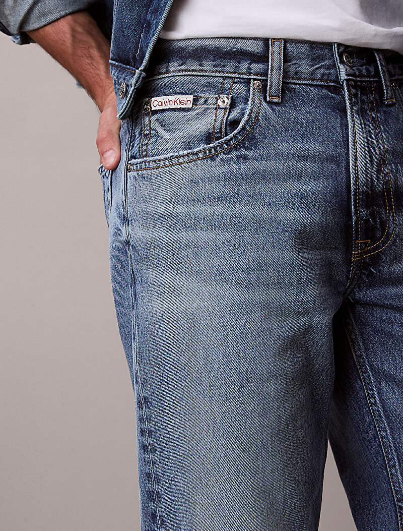 Calvin Klein Mavi Renkli Erkek 90S Straight Andrew Jean Pantolon