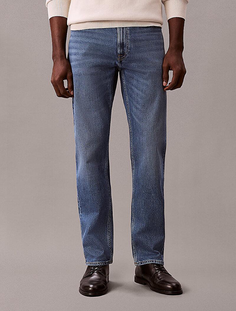 Calvin Klein Mavi Renkli Erkek Slim Straight Diggor Jean Pantolon
