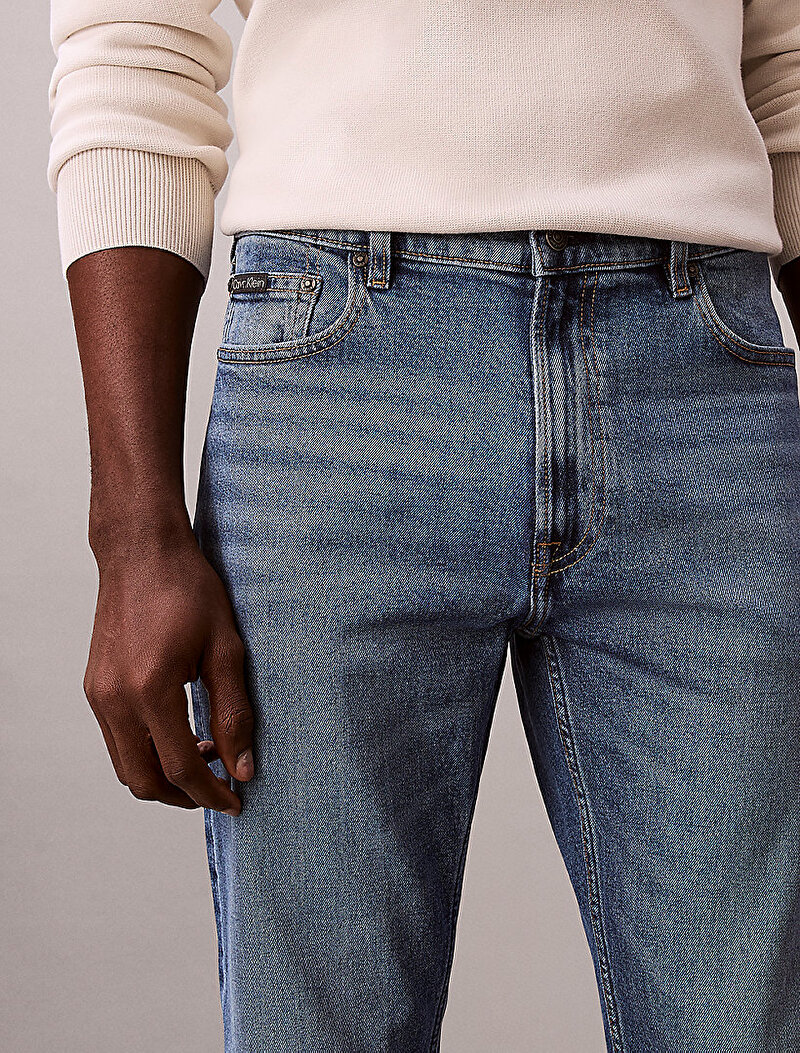 Calvin Klein Mavi Renkli Erkek Slim Straight Diggor Jean Pantolon