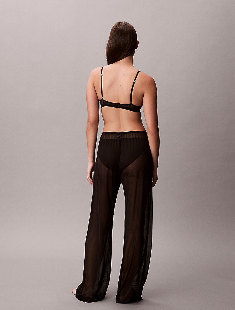 Calvin Klein Siyah Renkli Kadın Wide Leg Pantolon