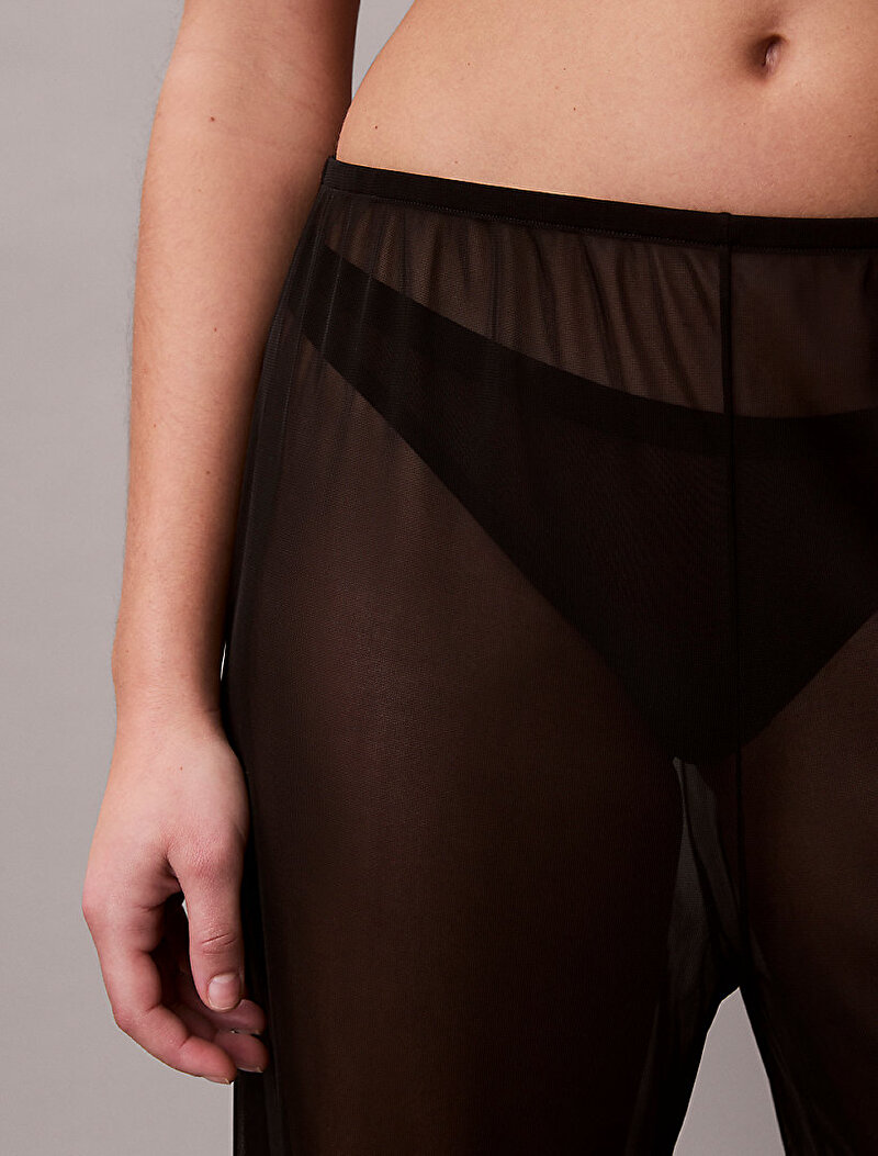 Calvin Klein Siyah Renkli Kadın Wide Leg Pantolon