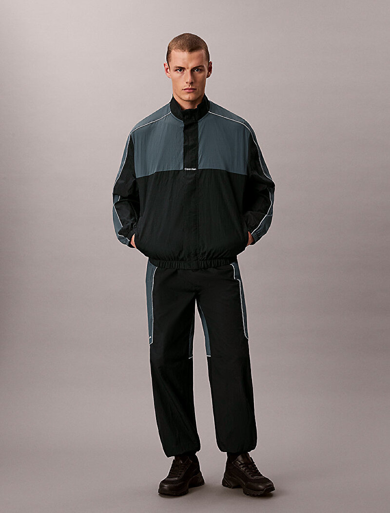 Calvin Klein Siyah Renkli Erkek Colorblock Woven Pantolon