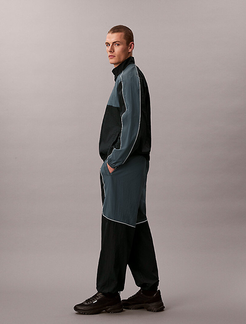Calvin Klein Siyah Renkli Erkek Colorblock Woven Pantolon