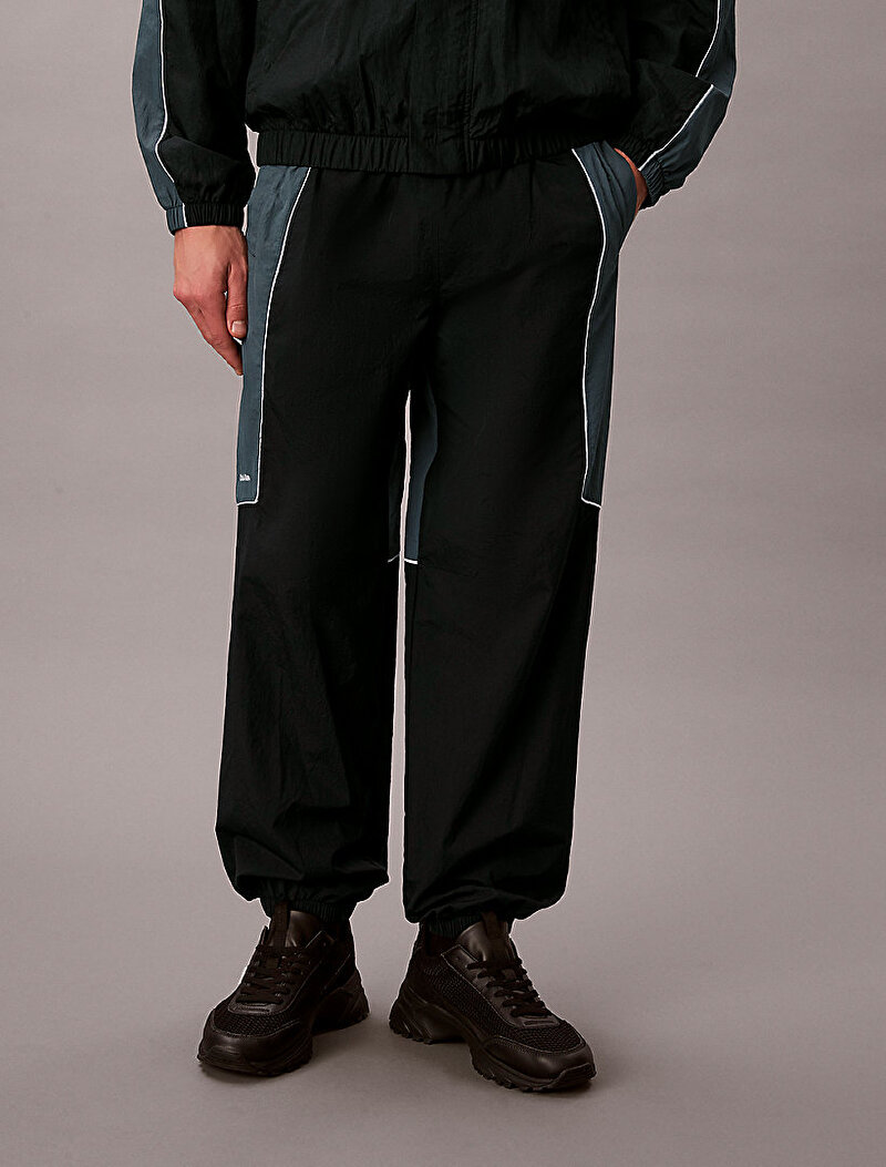 Calvin Klein Siyah Renkli Erkek Colorblock Woven Pantolon