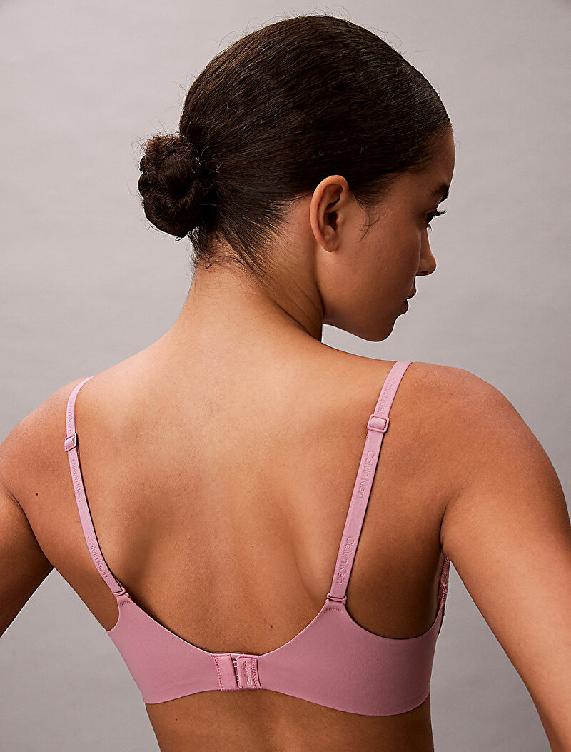 Calvin Klein Pembe Renkli Kadın Push Up Plunge Sütyen