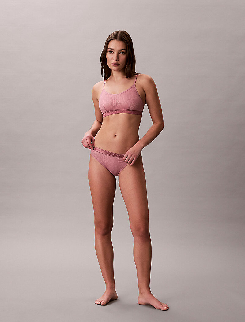 Calvin Klein Pembe Renkli Kadın Unlined Bralet