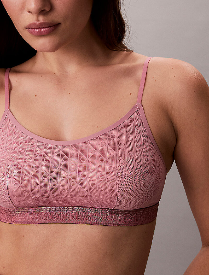 Calvin Klein Pembe Renkli Kadın Unlined Bralet