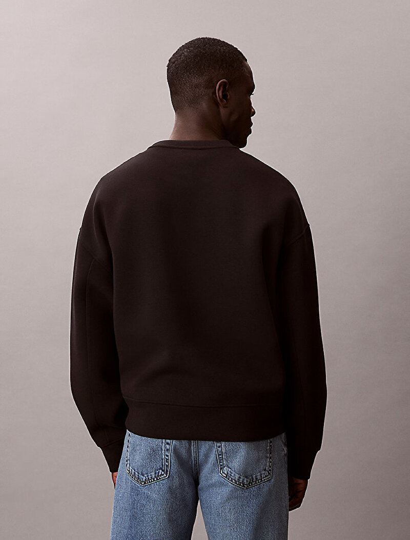 Calvin Klein Siyah Renkli Erkek Spacer Crewneck Sweatshirt