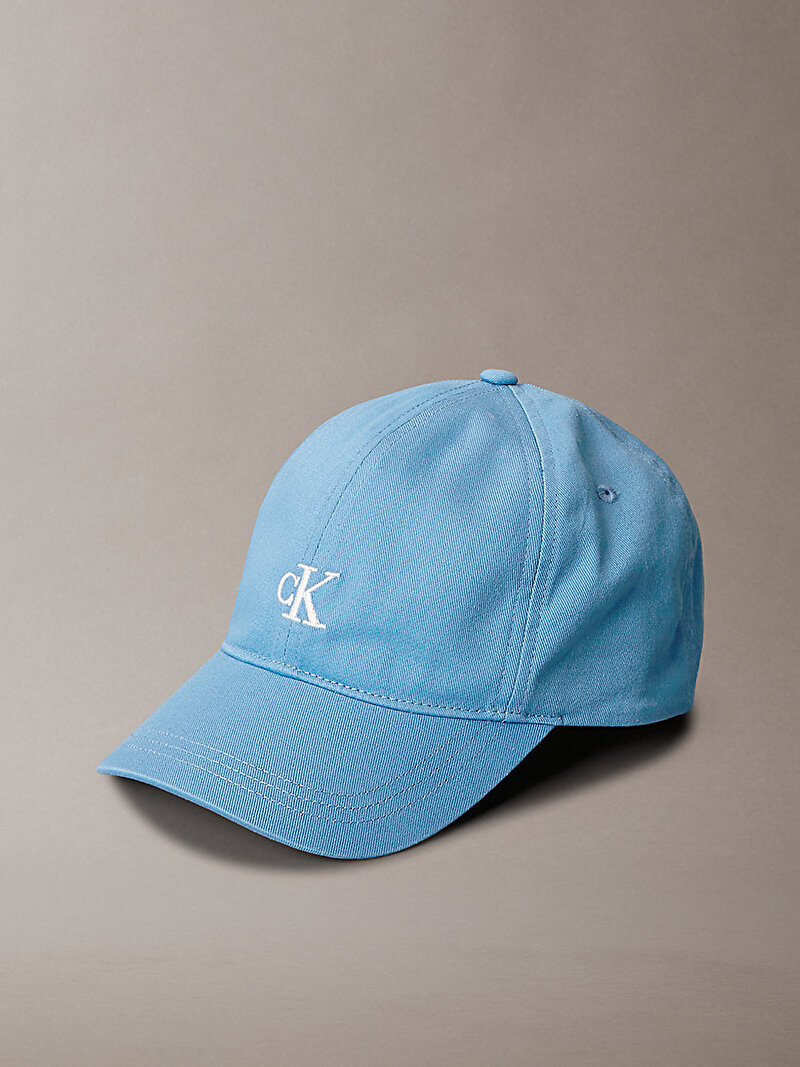 Calvin Klein Mavi Renkli Çocuk Unisex Monogram Baseball Şapka