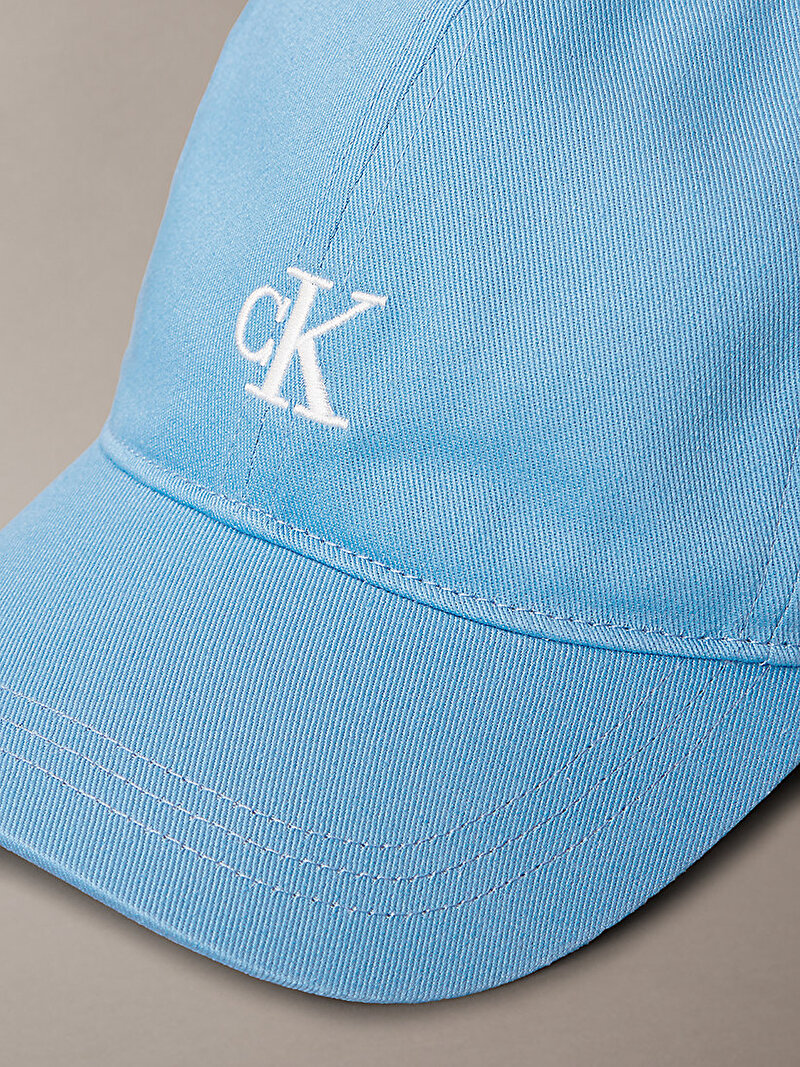 Calvin Klein Mavi Renkli Çocuk Unisex Monogram Baseball Şapka