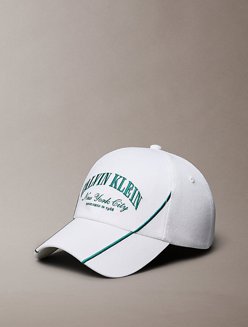 Calvin Klein Beyaz Renkli Kadın Apparel Graphic Şapka