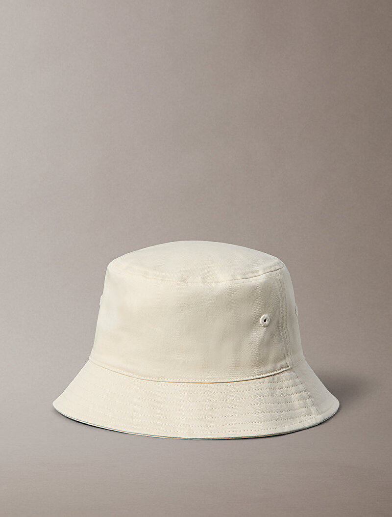 Calvin Klein Bej Renkli Kadın Small Monogram Bucket Şapka