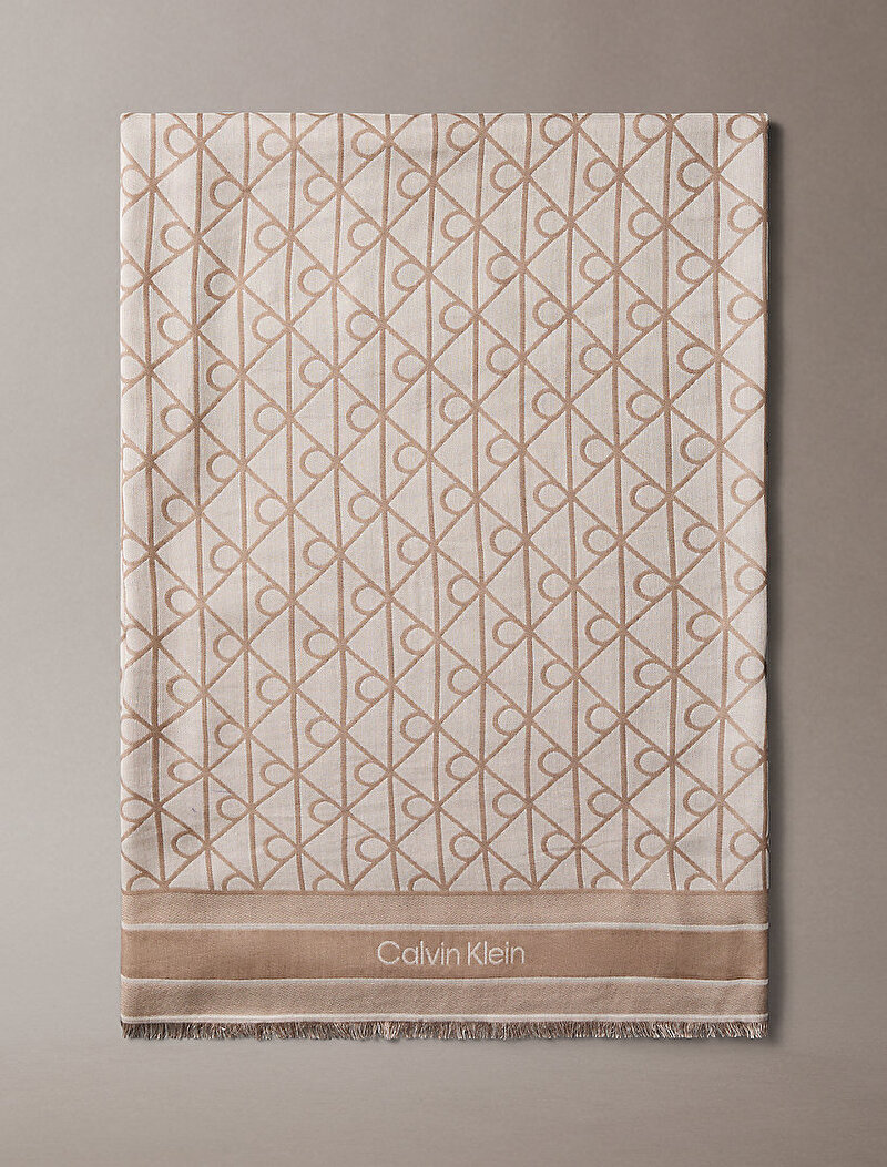Kadın Emblem Jacquard Atkı