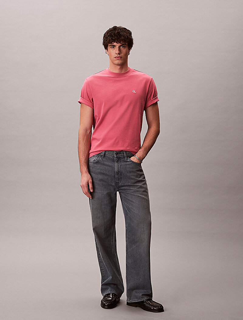 Calvin Klein Pembe Renkli Erkek Easy Monogram T-shirt