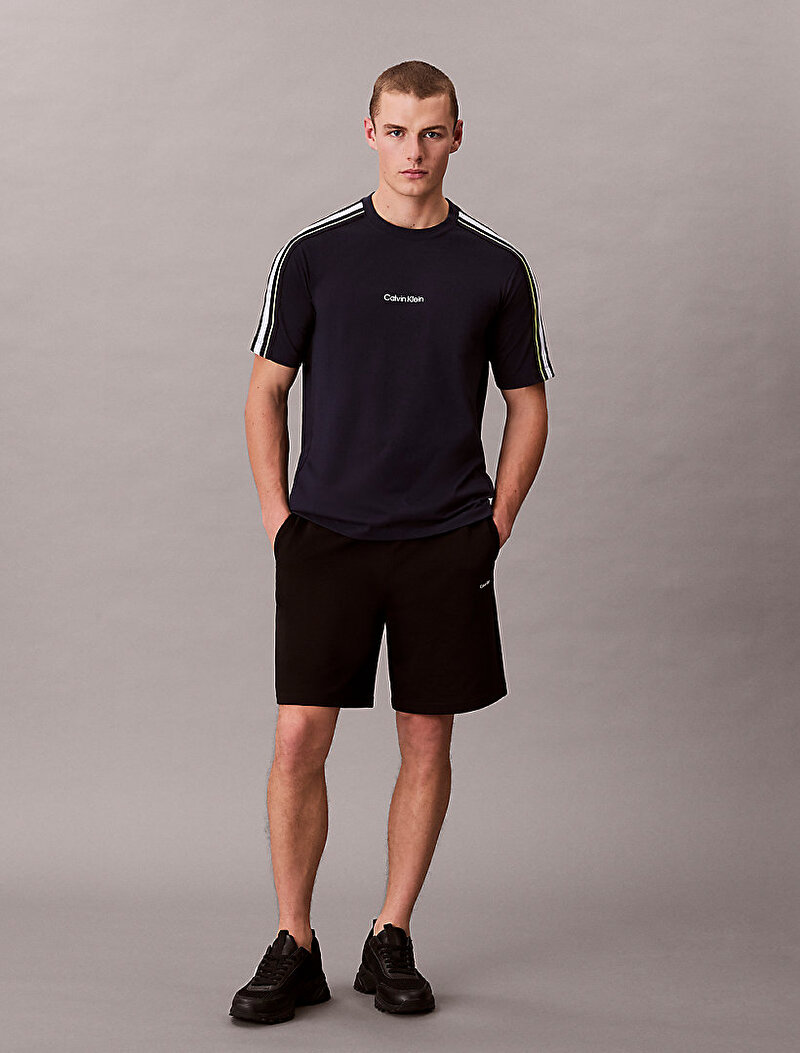Calvin Klein Mavi Renkli Erkek Tape T-shirt