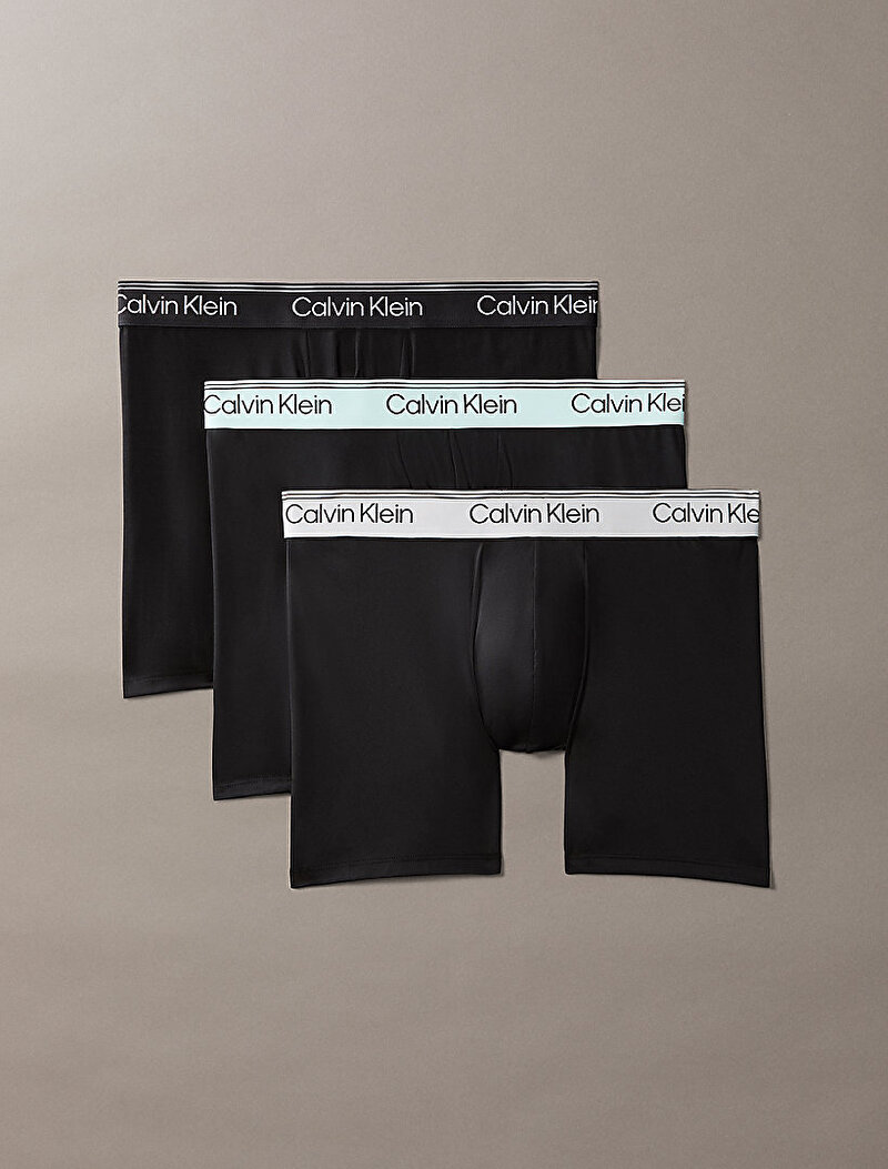 Calvin Klein Siyah Renkli Erkek 3'lü Paket Brief Boxer